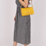 Rare Chanel 1994 Lemon Lambskin Small Diana - FashioNica