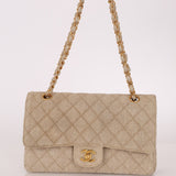 Rare Chanel 1994 Linen Medium Classic Flap - FashioNica