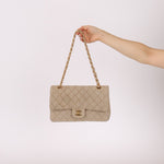Rare Chanel 1994 Linen Medium Classic Flap - FashioNica