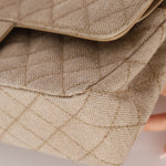 Rare Chanel 1994 Linen Medium Classic Flap - FashioNica