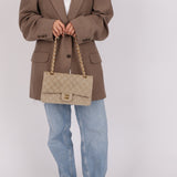 Rare Chanel 1994 Linen Medium Classic Flap - FashioNica