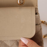 Rare Chanel 1994 Linen Medium Classic Flap - FashioNica