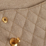 Rare Chanel 1994 Linen Medium Classic Flap - FashioNica