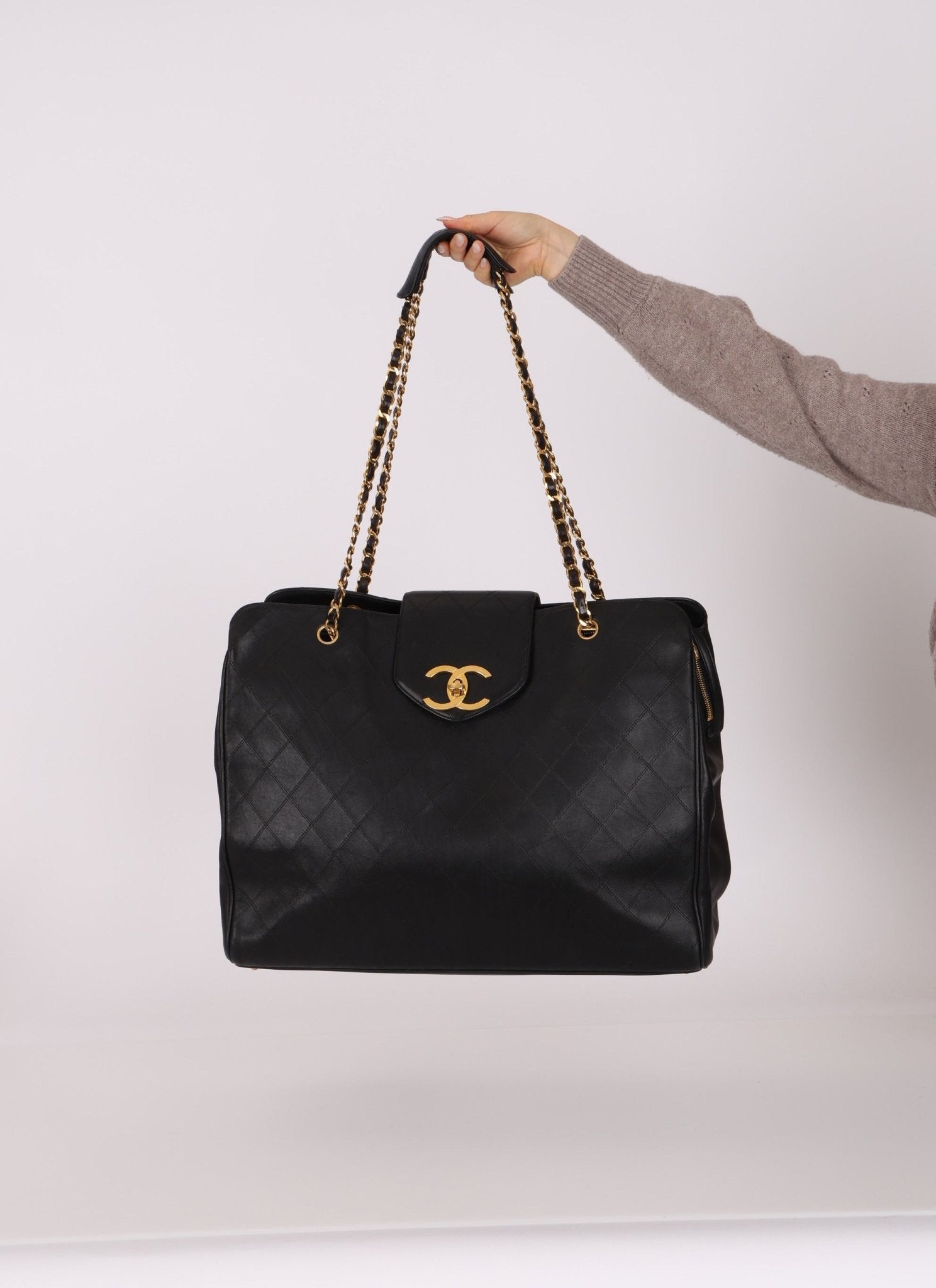 Rare Chanel 1994 XL Supermodel Tote - FashioNica