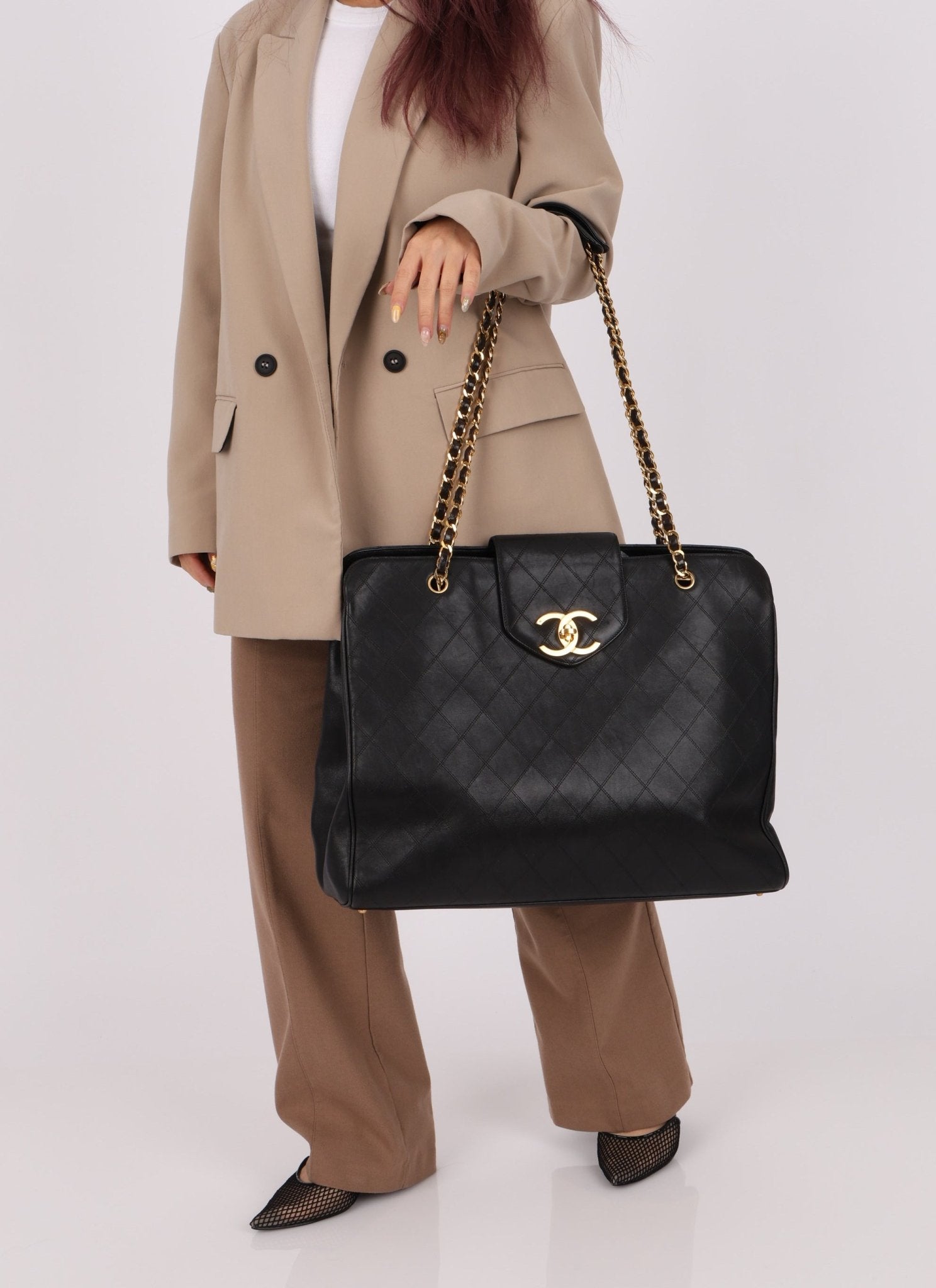 Rare Chanel 1994 XL Supermodel Tote - FashioNica