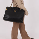 Rare Chanel 1994 XL Supermodel Tote - FashioNica