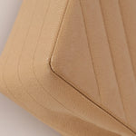 Rare Chanel 1995 Beige Caviar Diagonal Stitch Jumbo Flap Bag 24k GP - FashioNica