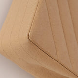 Rare Chanel 1995 Beige Caviar Diagonal Stitch Jumbo Flap Bag 24k GP - FashioNica