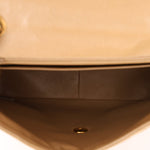 Rare Chanel 1995 Latte Caviar XL Turnlock Top Handle - FashioNica