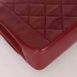 Rare Chanel 1996 Bordeaux Lambskin Medium Diana Flap Bag 24k GP - FashioNica