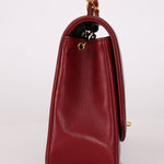 Rare Chanel 1996 Bordeaux Lambskin Medium Diana Flap Bag 24k GP - FashioNica