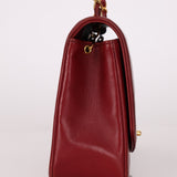 Rare Chanel 1996 Bordeaux Lambskin Medium Diana Flap Bag 24k GP - FashioNica