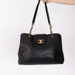 Rare Chanel 1996 Caviar Double - Sided Supermodel Tote - FashioNica