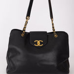 Rare Chanel 1996 Caviar Double - Sided Supermodel Tote - FashioNica