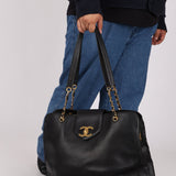 Rare Chanel 1996 Caviar Double - Sided Supermodel Tote - FashioNica