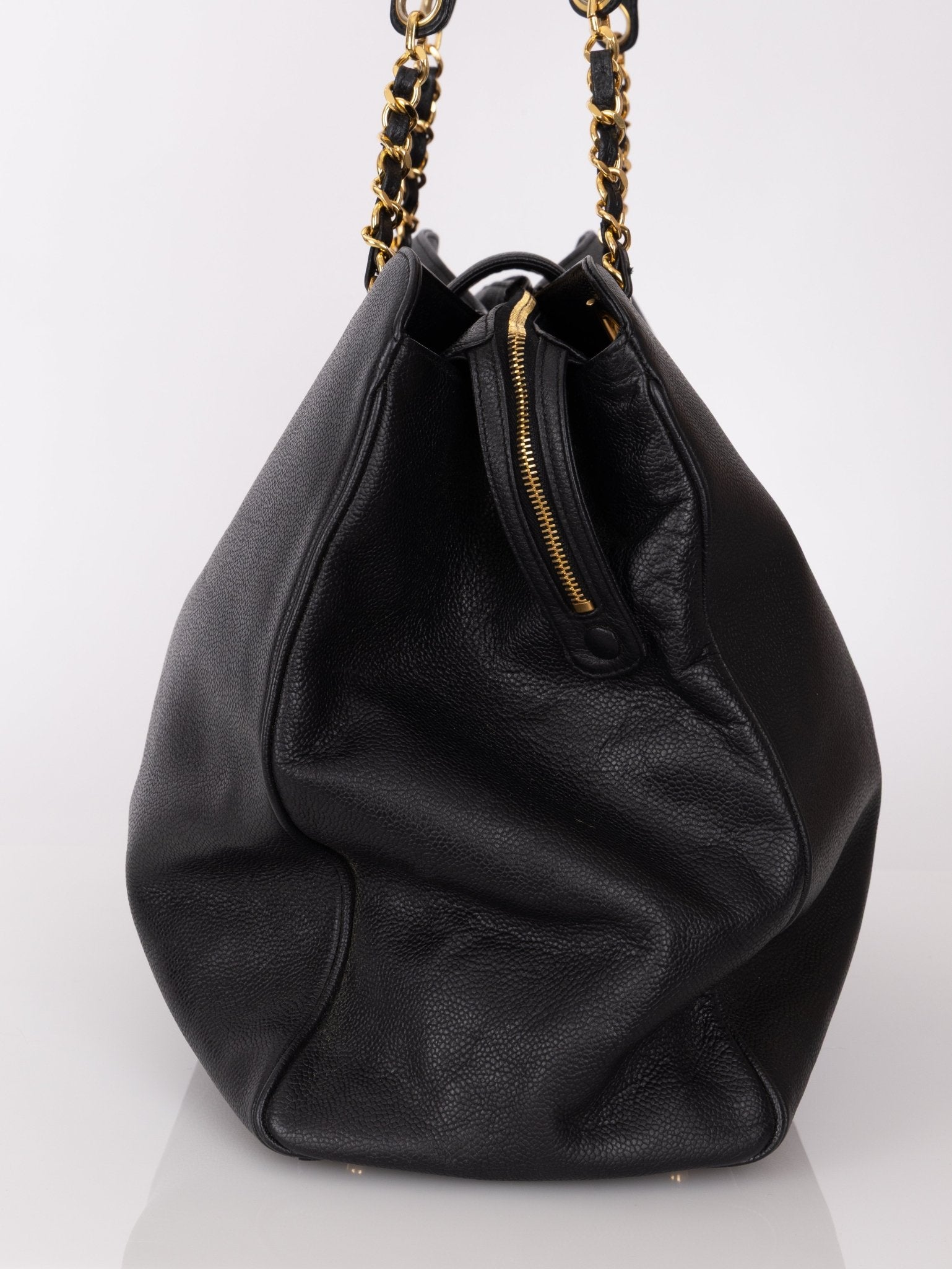 Rare Chanel 1996 Caviar Double - Sided Supermodel Tote - FashioNica