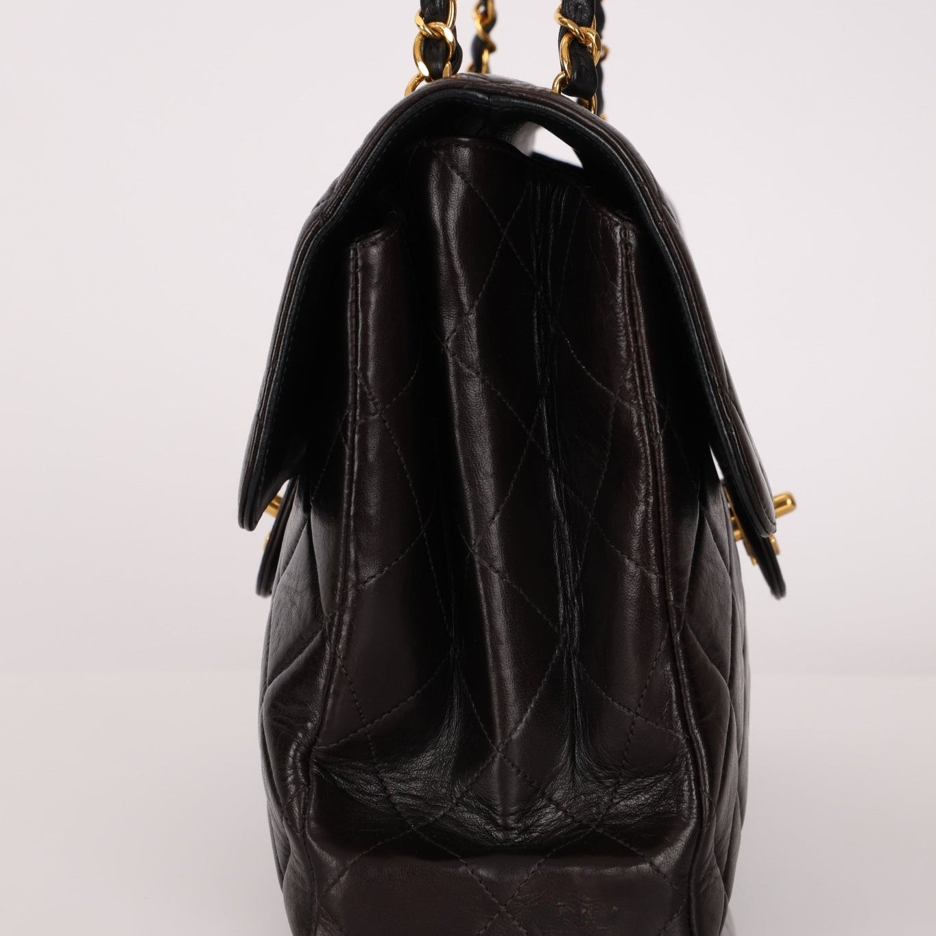 Rare Chanel 1996 Lambskin Double Sided Turnlock Classic Flap Bag 24K GP - FashioNica