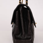 Rare Chanel 1996 Lambskin Double Sided Turnlock Classic Flap Bag 24K GP - FashioNica