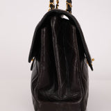 Rare Chanel 1996 Lambskin Double Sided Turnlock Classic Flap Bag 24K GP - FashioNica