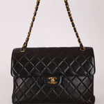 Rare Chanel 1996 Lambskin Double Sided Turnlock Classic Flap Bag 24K GP - FashioNica