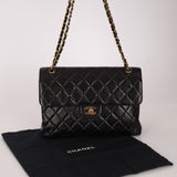 Rare Chanel 1996 Lambskin Double Sided Turnlock Classic Flap Bag 24K GP - FashioNica