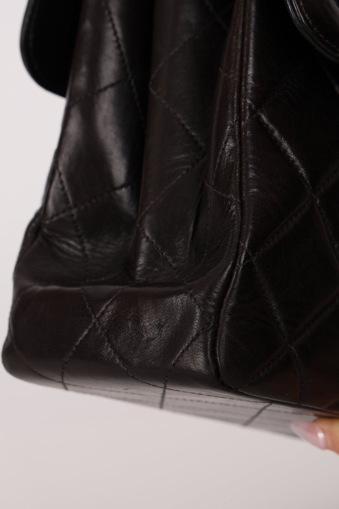 Rare Chanel 1996 Lambskin Double Sided Turnlock Classic Flap Bag 24K GP - FashioNica