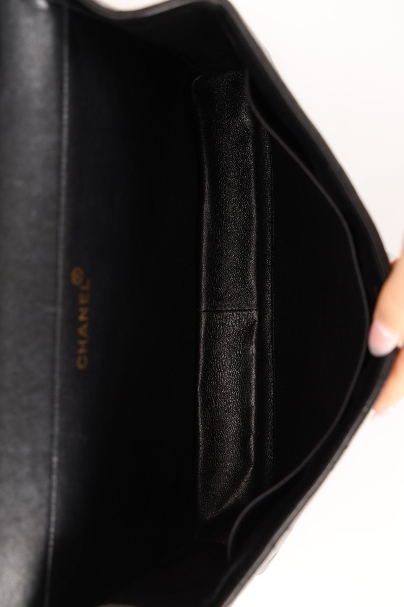 Rare Chanel 1996 Lambskin Double Sided Turnlock Classic Flap Bag 24K GP - FashioNica