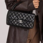 Rare Chanel 1996 Lambskin East West Kelly Top Handle SHW - FashioNica