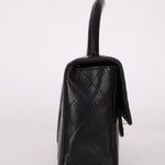 Rare Chanel 1996 Lambskin East West Kelly Top Handle SHW - FashioNica