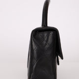 Rare Chanel 1996 Lambskin East West Kelly Top Handle SHW - FashioNica