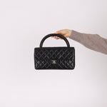 Rare Chanel 1996 Lambskin East West Kelly Top Handle SHW - FashioNica