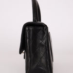 Rare Chanel 1996 Lambskin East West Kelly Top Handle SHW - FashioNica