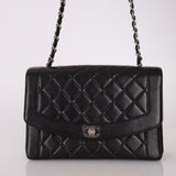 Rare Chanel 1996 Lambskin Large Diana SHW - FashioNica
