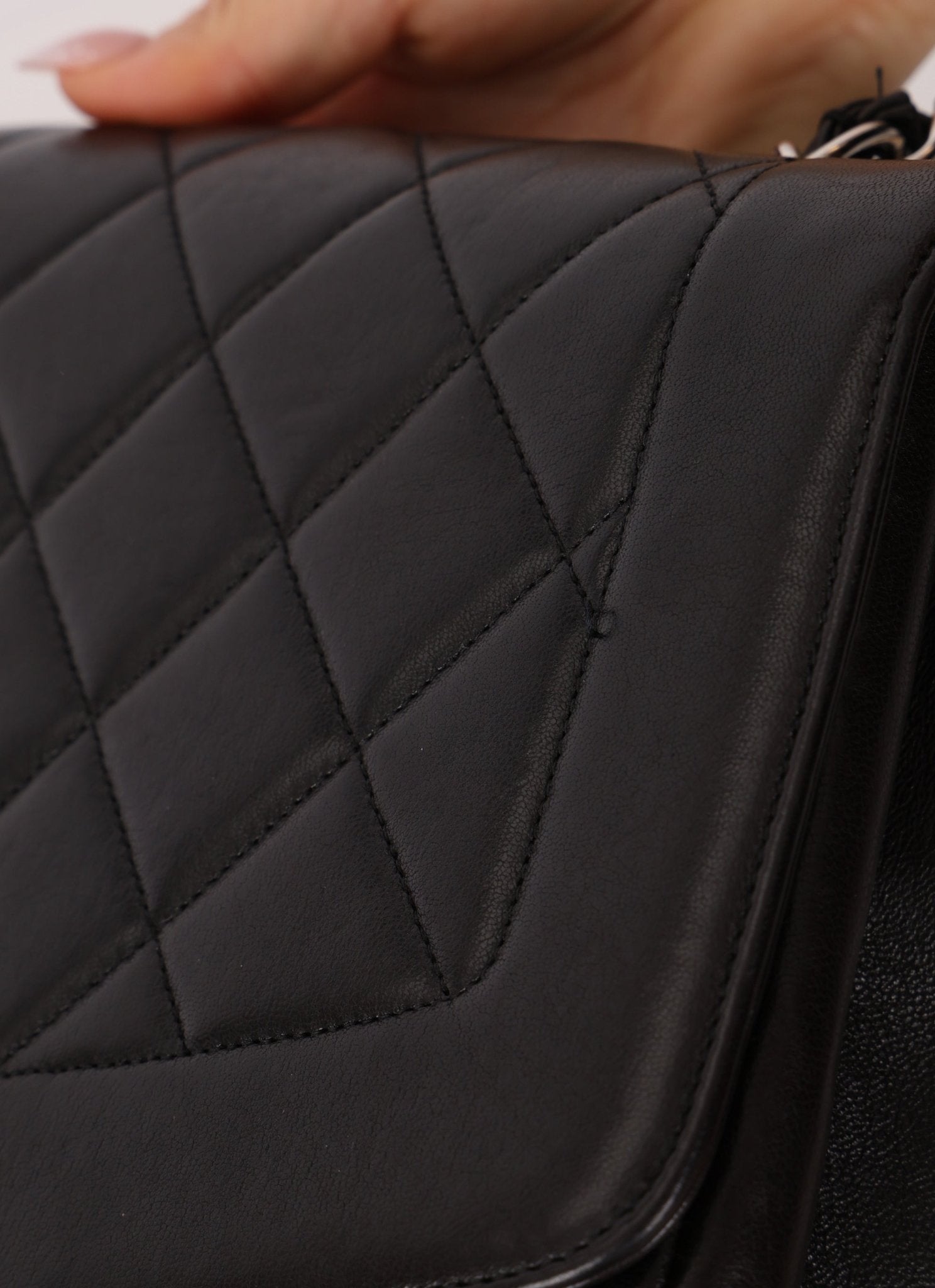 Rare Chanel 1996 Lambskin Large Diana SHW - FashioNica