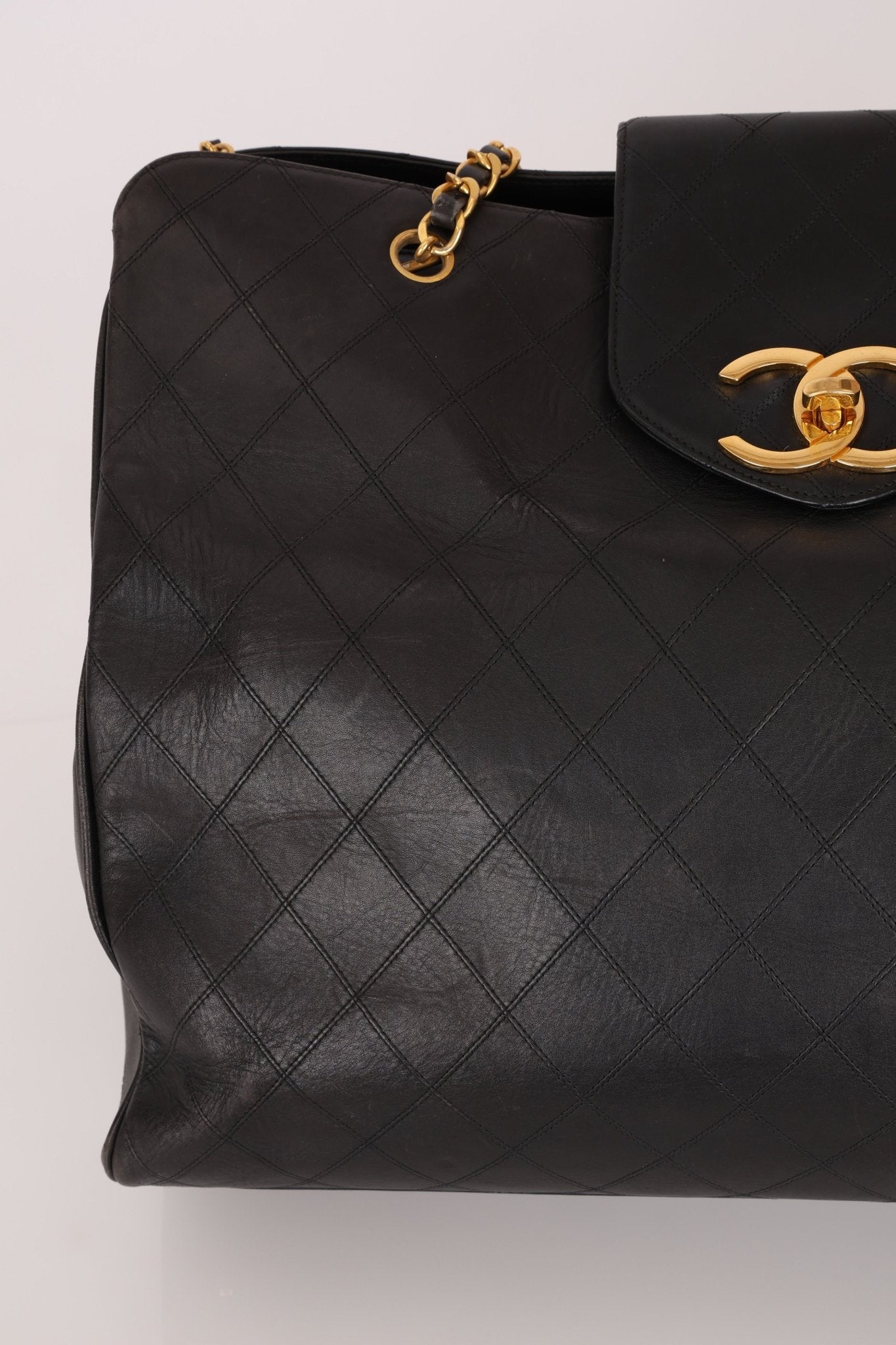 Rare Chanel 1996 Lambskin Supermodel XL Tote - FashioNica