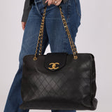 Rare Chanel 1996 Lambskin Supermodel XL Tote - FashioNica
