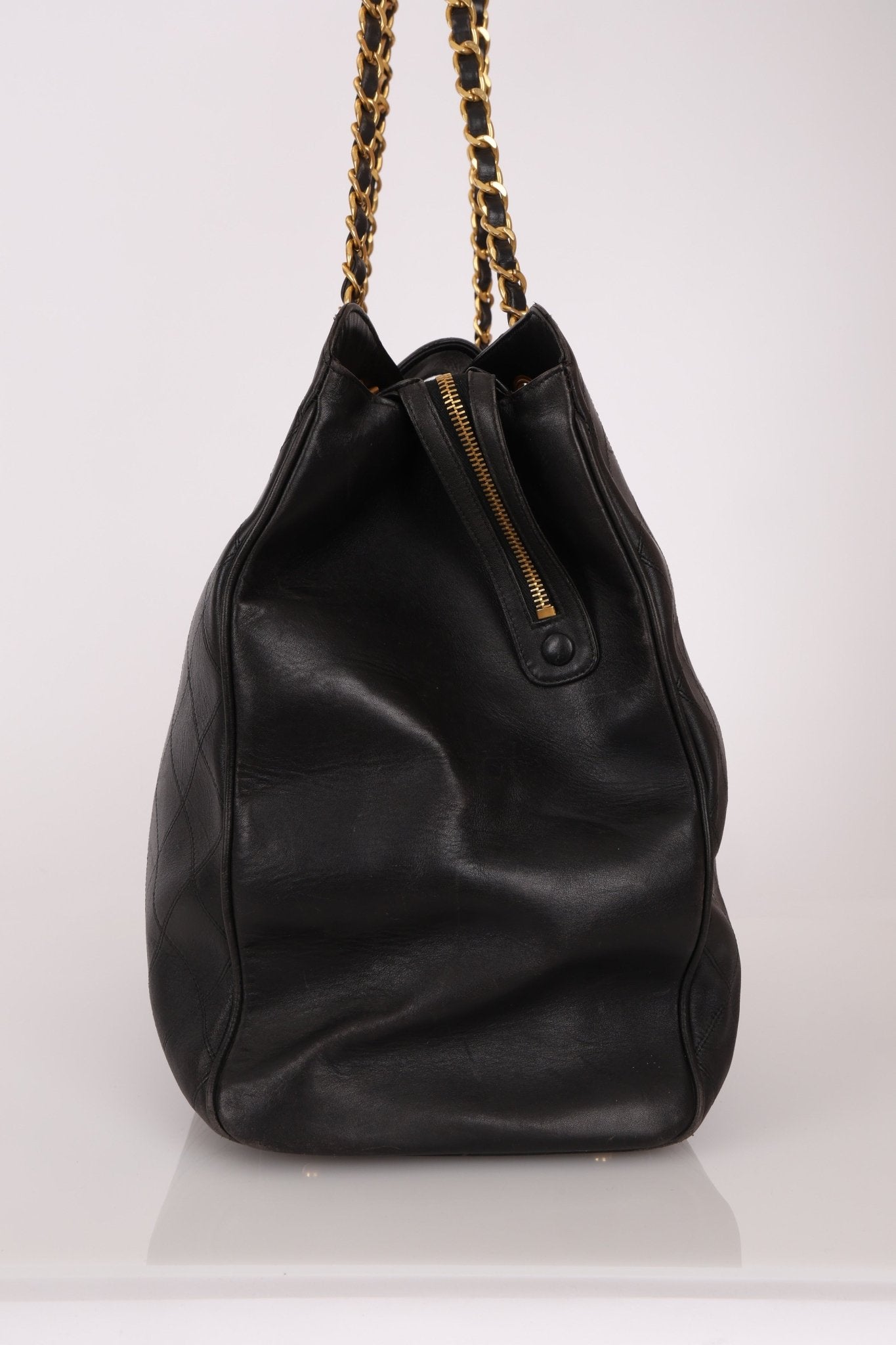 Rare Chanel 1996 Lambskin Supermodel XL Tote - FashioNica