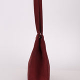 Rare Chanel 1997 Bordeaux Suede Turnlock Kelly Shoulder Bag - FashioNica