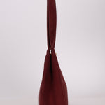 Rare Chanel 1997 Bordeaux Suede Turnlock Kelly Shoulder Bag - FashioNica