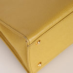 Rare Chanel 1997 Chartreuse Caviar Turnlock Zip Tote 24K GP - FashioNica