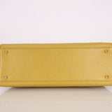 Rare Chanel 1997 Chartreuse Caviar Turnlock Zip Tote 24K GP - FashioNica