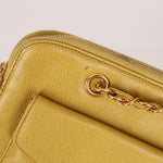 Rare Chanel 1997 Chartreuse Caviar Turnlock Zip Tote 24K GP - FashioNica