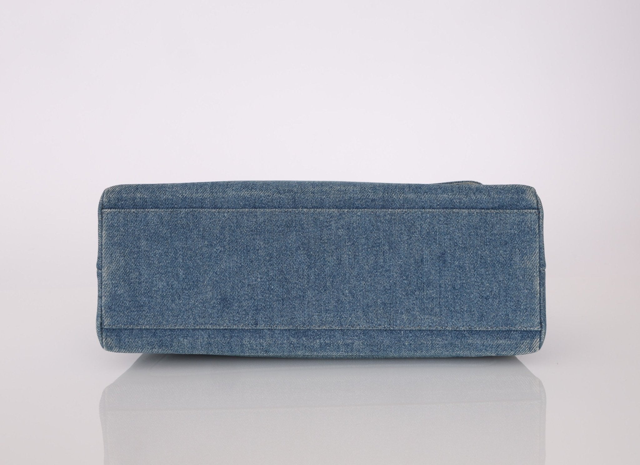 Rare Chanel 1997 Denim Kelly Top Handle - FashioNica