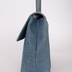 Rare Chanel 1997 Denim Kelly Top Handle - FashioNica