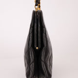 Rare Chanel 1997 Lambskin Turnlock Clutch on Chain 24k GP - FashioNica