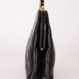 Rare Chanel 1997 Lambskin Turnlock Clutch on Chain 24k GP - FashioNica