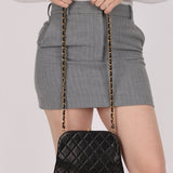 Rare Chanel 1997 Lambskin Turnlock Clutch on Chain 24k GP - FashioNica