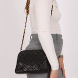 Rare Chanel 1997 Lambskin Turnlock Clutch on Chain 24k GP - FashioNica