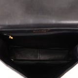 Rare Chanel 1997 Lambskin Turnlock Double - Sided Kelly Shoulder Bag 24k GP - FashioNica