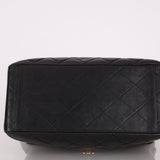 Rare Chanel 1997 Lambskin Turnlock Double - Sided Kelly Shoulder Bag 24k GP - FashioNica